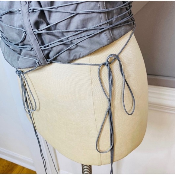 House of CB Mirabelle Smoke Lace Up Corset Women's Size L - Picture 8 of 15